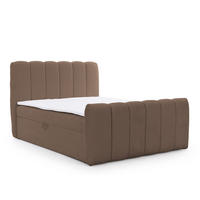 BOXBETT mit Topper und Stauraum 120x200 cm in Braun - Braun, Textil (120/200cm) - Home Collective