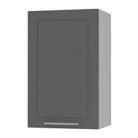 KÜCHENHÄNGESCHRANK Kvantum W2/45 Weiß Matt / Grau Matt 45 / 32,5 / 72cm - Graphitfarben/Grau, Holz/Holzwerkstoff (45/72/32.5cm) - Feldmann-Wohnen