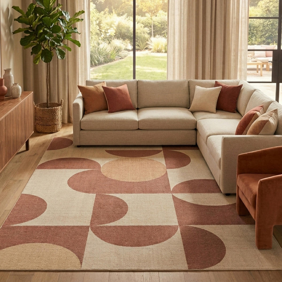 TEPPICH WISP Braun 300/400 cm - Braun, Textil (300/400cm) - Tapiso