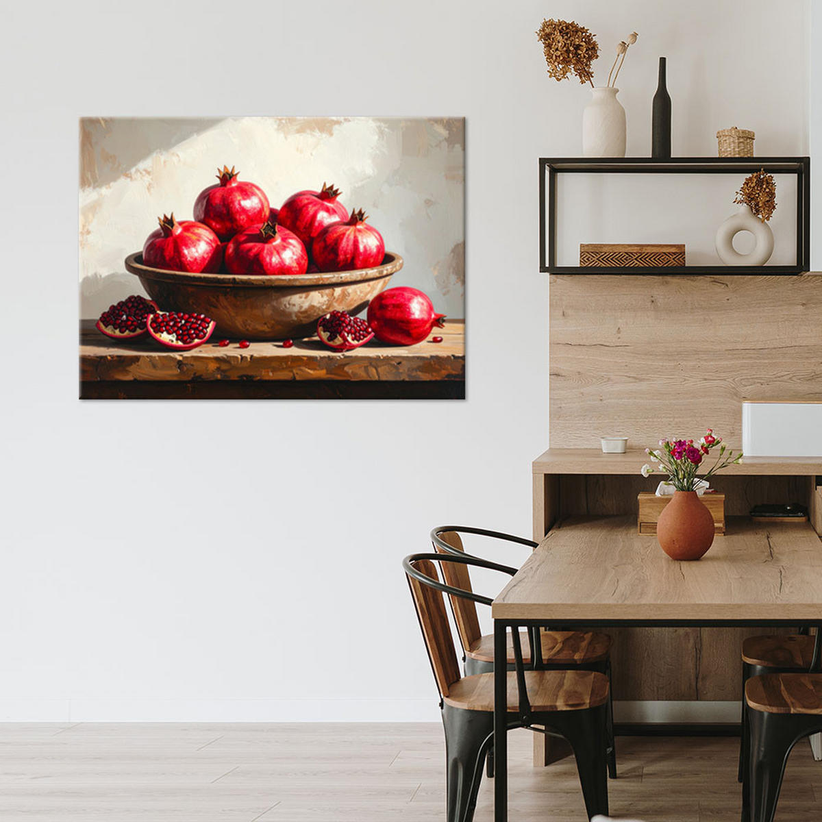 LEINWANDBILD Essen & Trinken 100x70cm - Rot, Textil (100/70cm) - Feeby