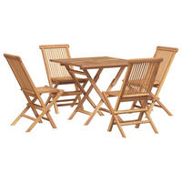 GARTENSET Yatess 5-teilig - Braun, Holzwerkstoff - Nettlife