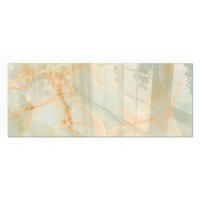 GLASPLATTE für Kamin 125x50 cm - Türkis, Glas (125/50/0.4cm) - TULUP