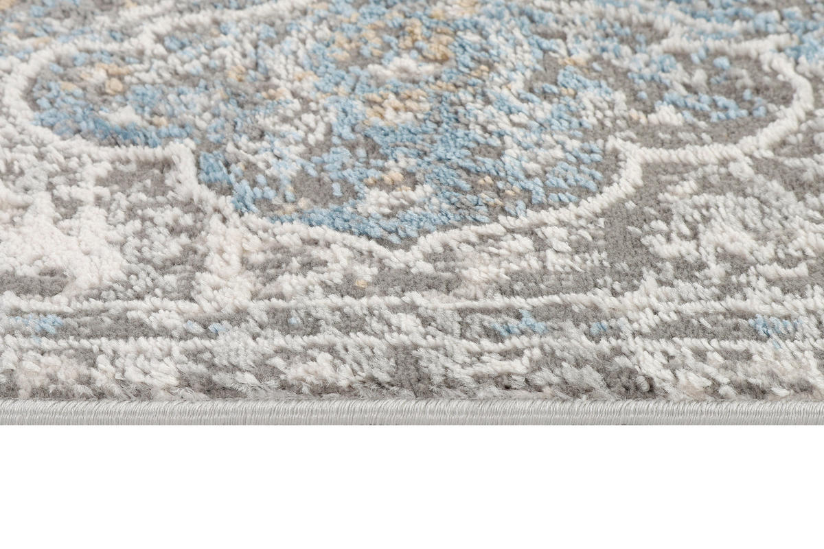 TEPPICHLÄUFER VALLEY hellblau vintage 100/300 cm - Hellblau, Textil (100/300cm) - Tapiso