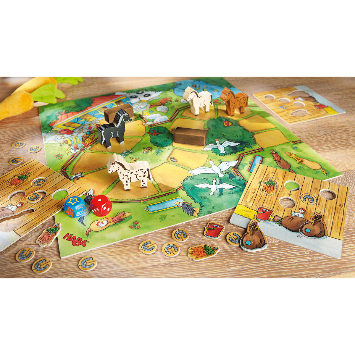 WÜRFELSPIEL Hoppe Reiter - Multicolor, Naturmaterialien (22.5/22.4cm)