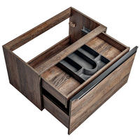 WASCHBECKENSCHRANK Puebla-56 - Braun, Holzwerkstoff (80/46/46cm) - Lomado