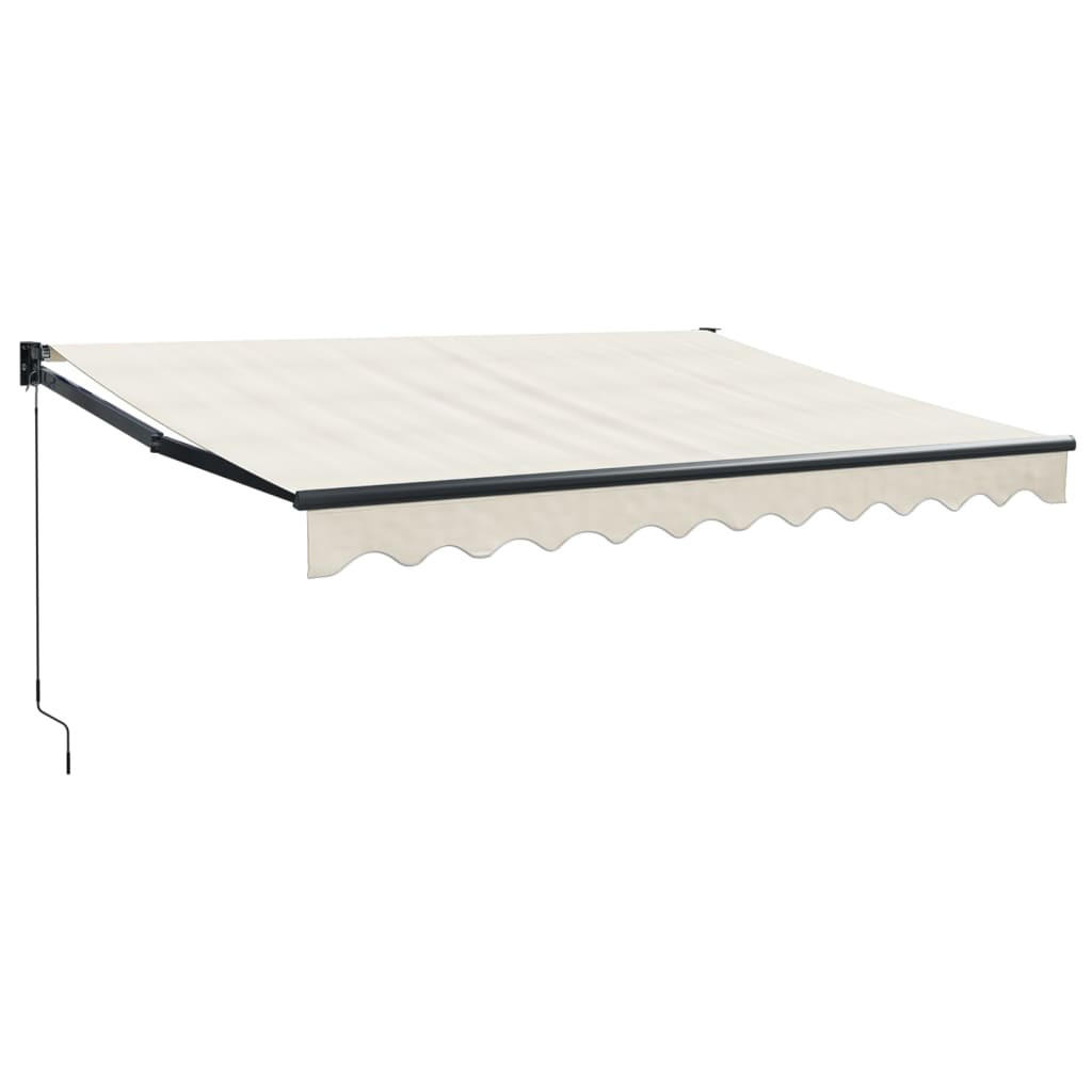 MARKISE Einziehbar Creme 3x2,5 m Stoff und Aluminium - Creme, Textil (300/1/250cm) - furnicato
