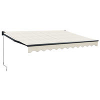 MARKISE Einziehbar Creme 3x2,5 m Stoff und Aluminium - Creme, Textil (300/1/250cm) - furnicato