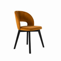 STUHL Monica 85 × 50 × 45 cm, gelb, schwarz - Gelb/Schwarz, Metall (50/85/45cm) - Margaret Hadas24