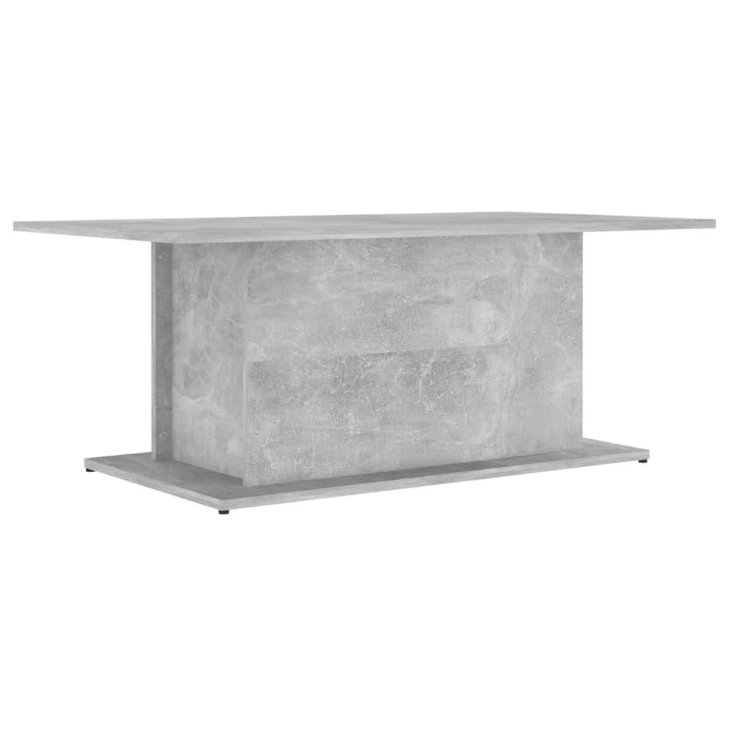 COUCHTISCH Betongrau 102x55,5x40 cm Holzwerkstoff - Grau, Holzwerkstoff (102/55.5/40cm) - furnicato