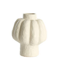 VASE Aliveri Weiß Ø25/29 cm - Weiß, Keramik (29cm) - Light & Living