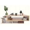 COUCHTISCH SARA Artisan Eiche-Weiß 100/50/34 cm - Eiche Artisan/Weiß, Holzwerkstoff (50/100/34cm) - Matkam Möbel