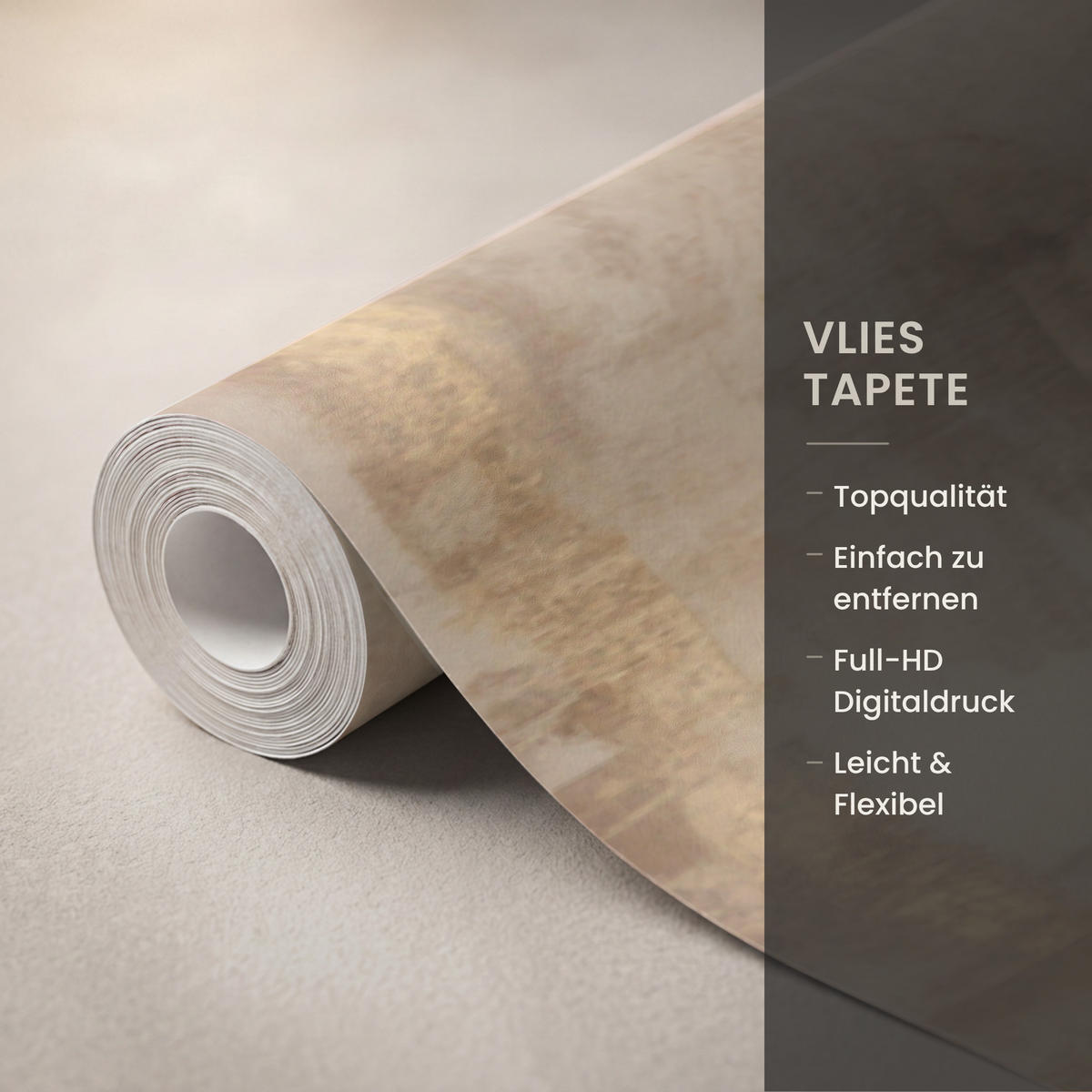TAPETE - Frau - Gold - Abstrakt - Textur - 280x200 cm - Goldfarben, Papier (280/200cm) - OnlyWow