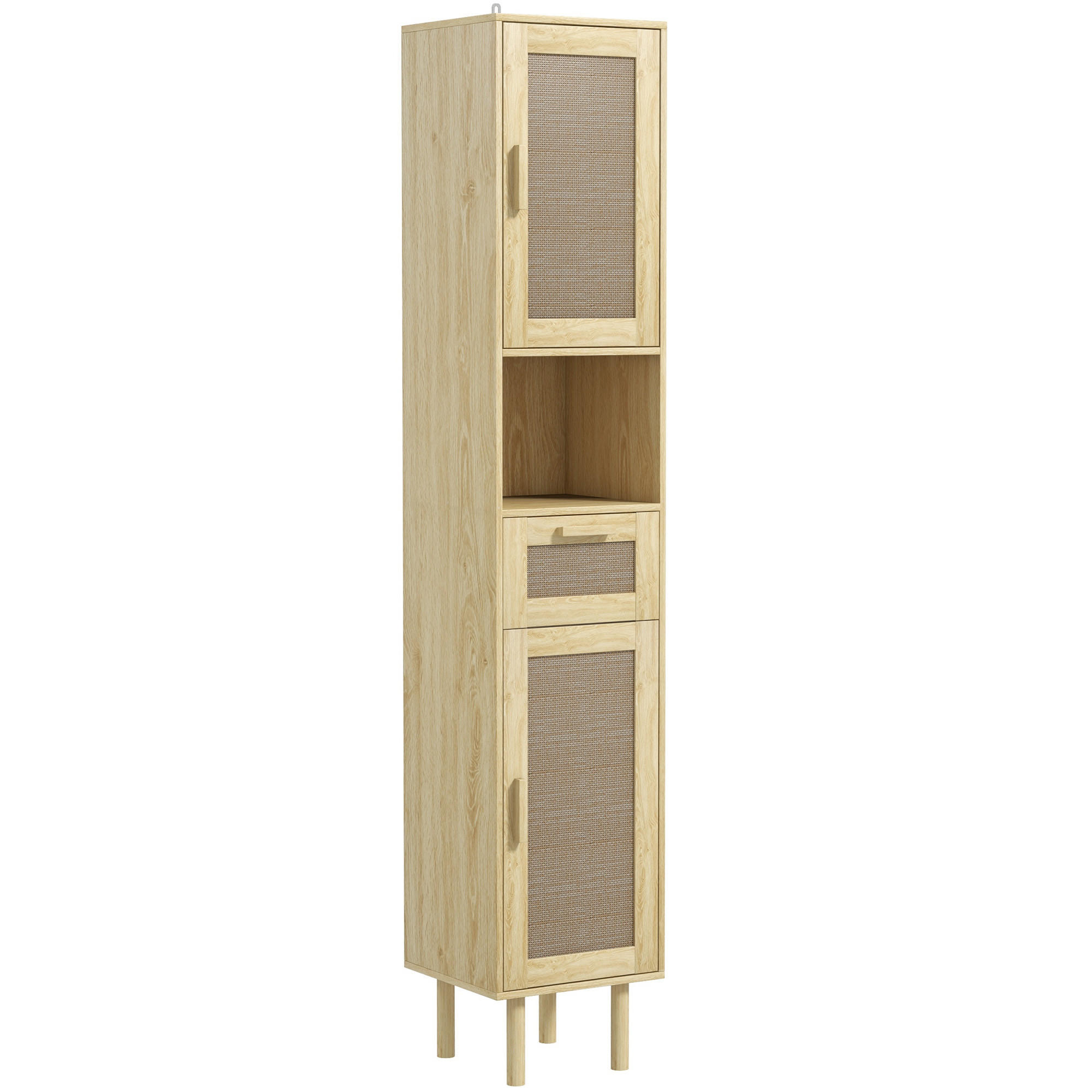 HOCHSCHRANK DE-12433 32/30/170 cm Eiche - Eichefarben, Holzwerkstoff (30/170/32cm) - ComfortXL