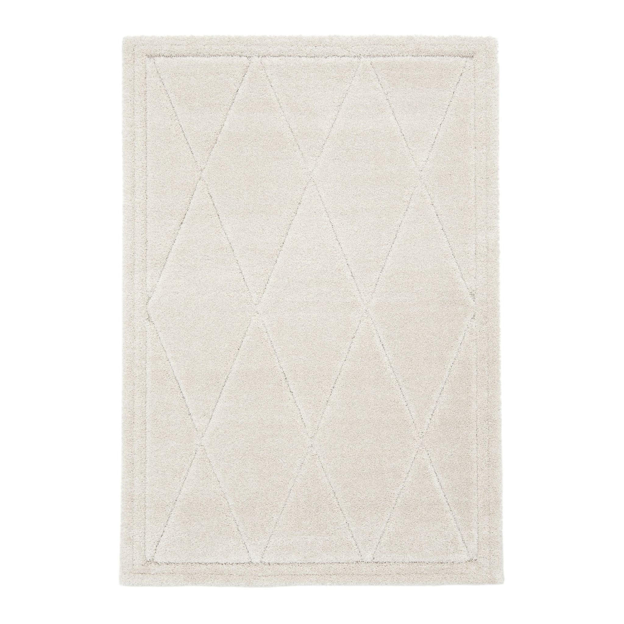 TEPPICH Design Relief-Effekt beige - Beige, Textil (160/230cm) - AFK Living