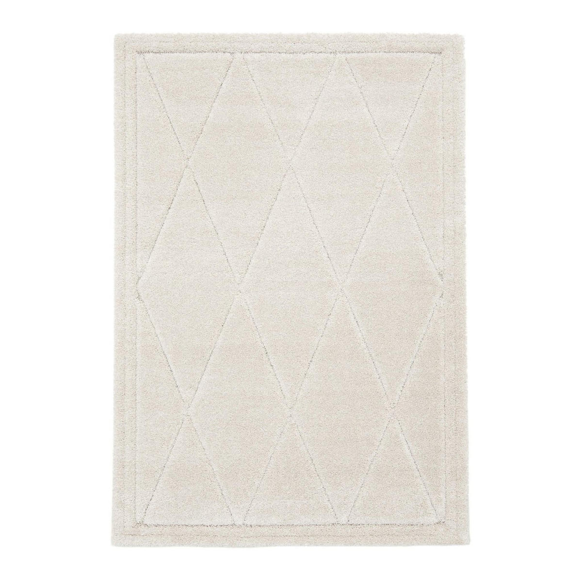 TEPPICH Design Relief-Effekt beige - Beige, Textil (160/230cm) - AFK Living