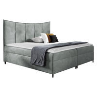 BOXBETT Bergamo - Grau, Holz (120/200cm) - MIRJAN24