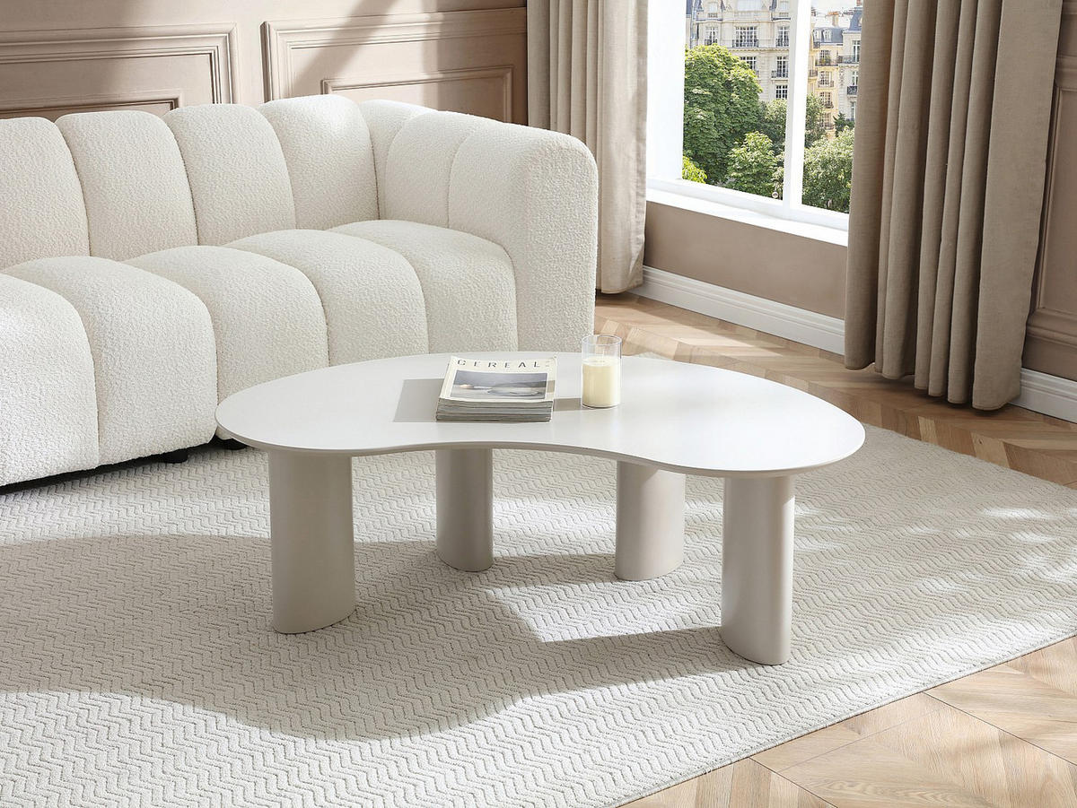COUCHTISCH - 120 cm x 70 cm - holz - beige Calynor - Beige, Holz (70/120/40cm) - Vente-Unique