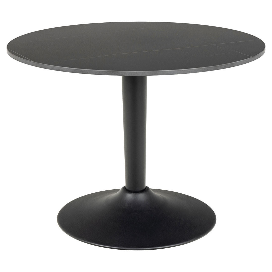 COUCHTISCH, Malta, Mattschwarz, Metall / Keramik, 60 x 60 x 45 cm - Schwarz, Metall (60/60/45cm) - ebuy24