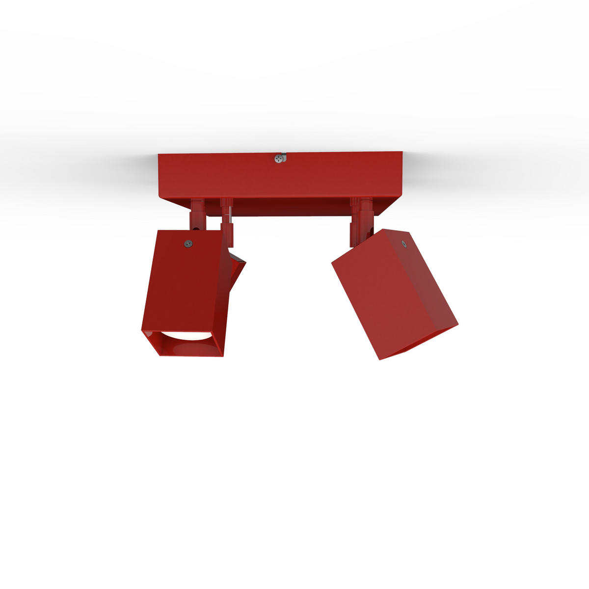 DECKENLEUCHTE - Rot, Metall (25/25/18cm) - Lumicom