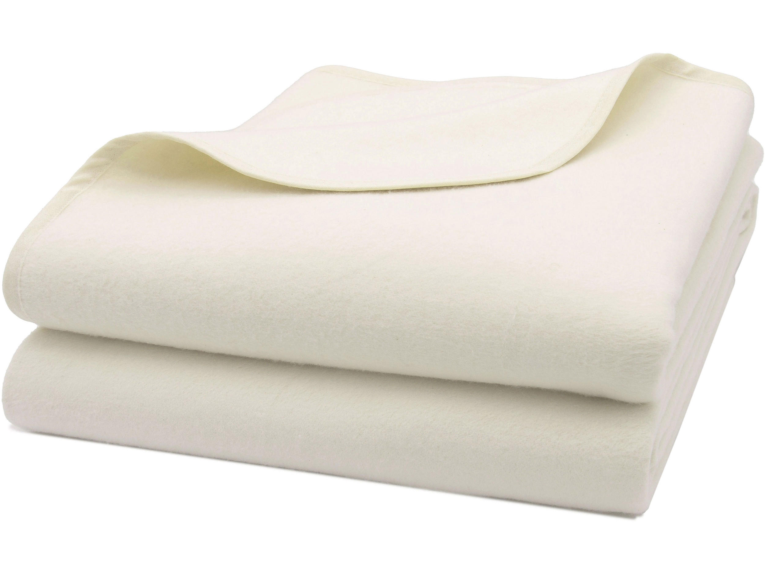UMZUGSDECKE, 2er-Set, 180x200 cm, 100% Baumwolle, Weiß - Weiß, Textil (180/200cm) - Zollner