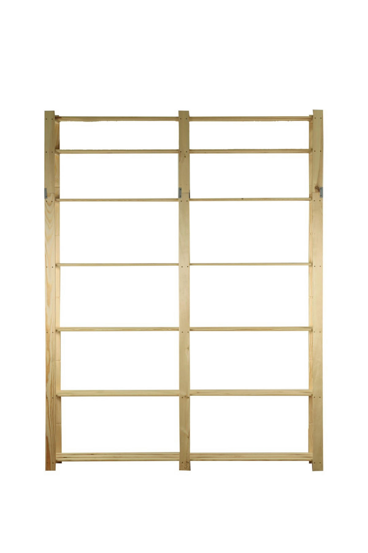 HOLZREGAL PINEPEAK 220x170x38cm 7 Fachboden 1,2cm dickes Kiefernholz Natur - Naturfarben, Holz (170/220/38cm) - PROREGAL