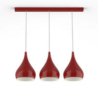 HÄNGELEUCHTE - Rot, Metall (55/25/55cm) - Lumicom