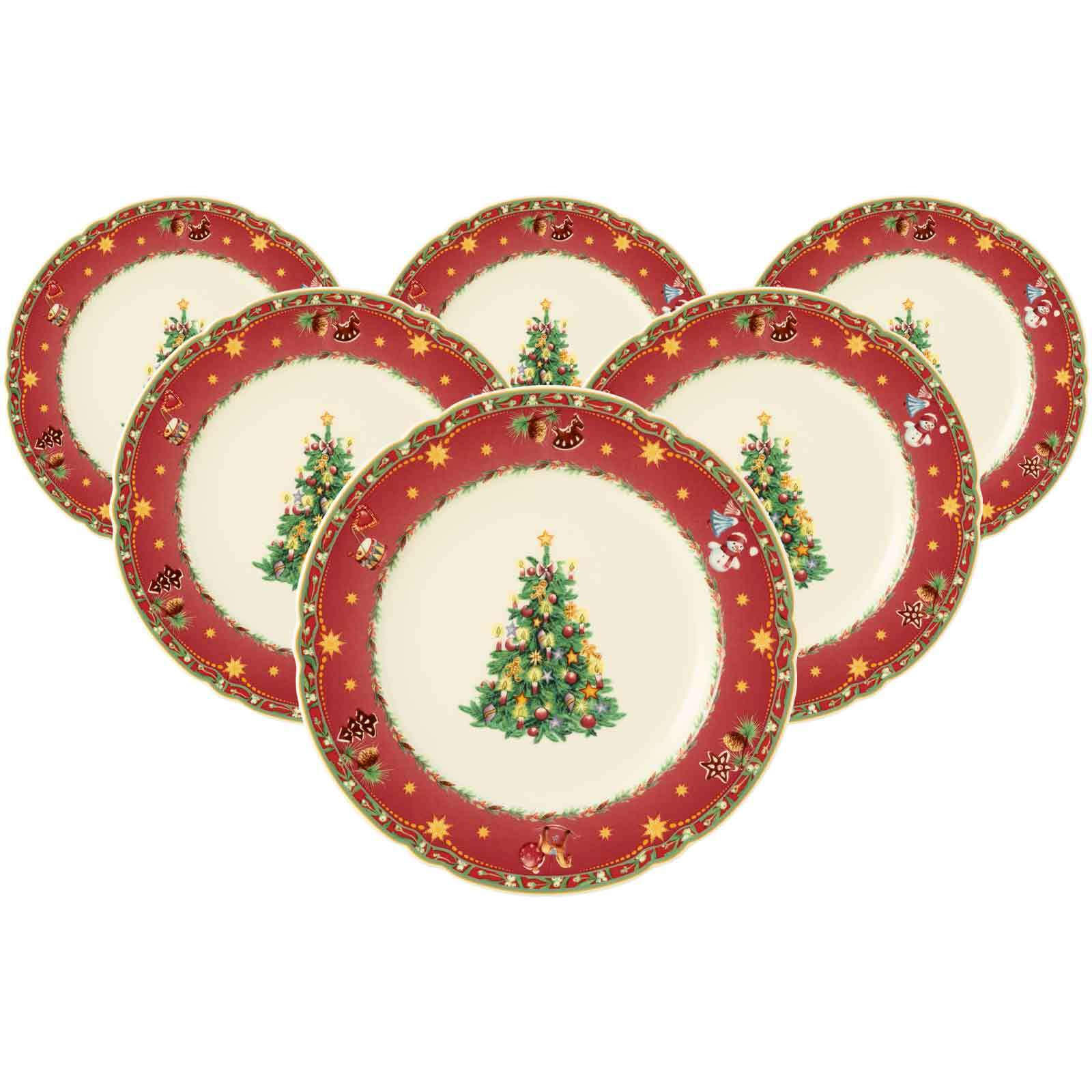 SPEISETELLER Marieluise Weihnachtsnostalgie creme ø 25 cm 6er Set - Creme, Keramik (25.3cm) - Seltmann Weiden
