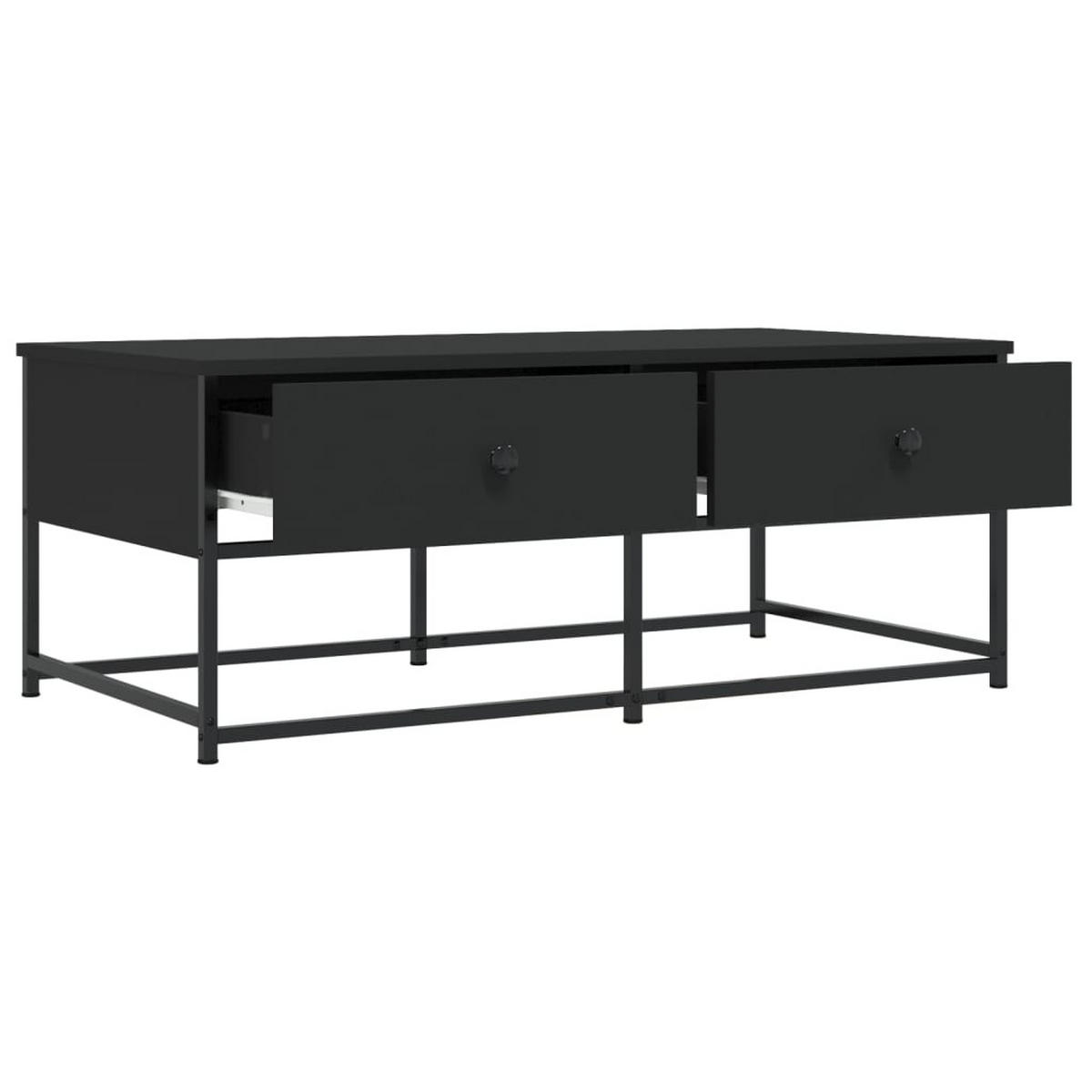 COUCHTISCH Schwarz 100x51x40 cm Holzwerkstoff - Schwarz, Holzwerkstoff (51/100/40cm) - furnicato