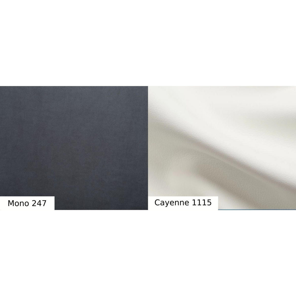 SCHLAFSOFA DIANA Schaumstoff und Holz Breite 230 cm - Dunkelgrau/Weiß, Holz (230/90/95cm) - Robin