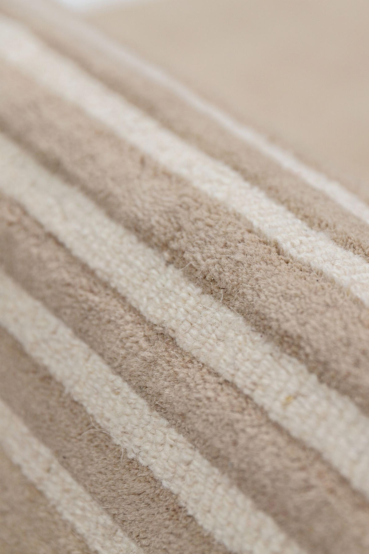 TEPPICH aus Wolle HALLEIN in Natur, geometrisch-abstrakt, 200 x 290 cm - Beige, Textil (200/290cm) - KADIMA DESIGN