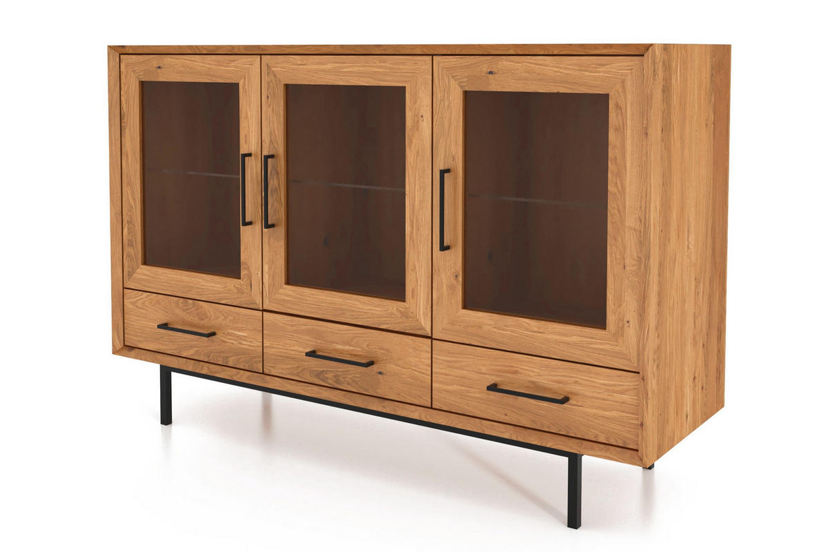 SIDEBOARD LEON Wildeiche - Wildeiche, Holz (144/95/45cm) - byoak