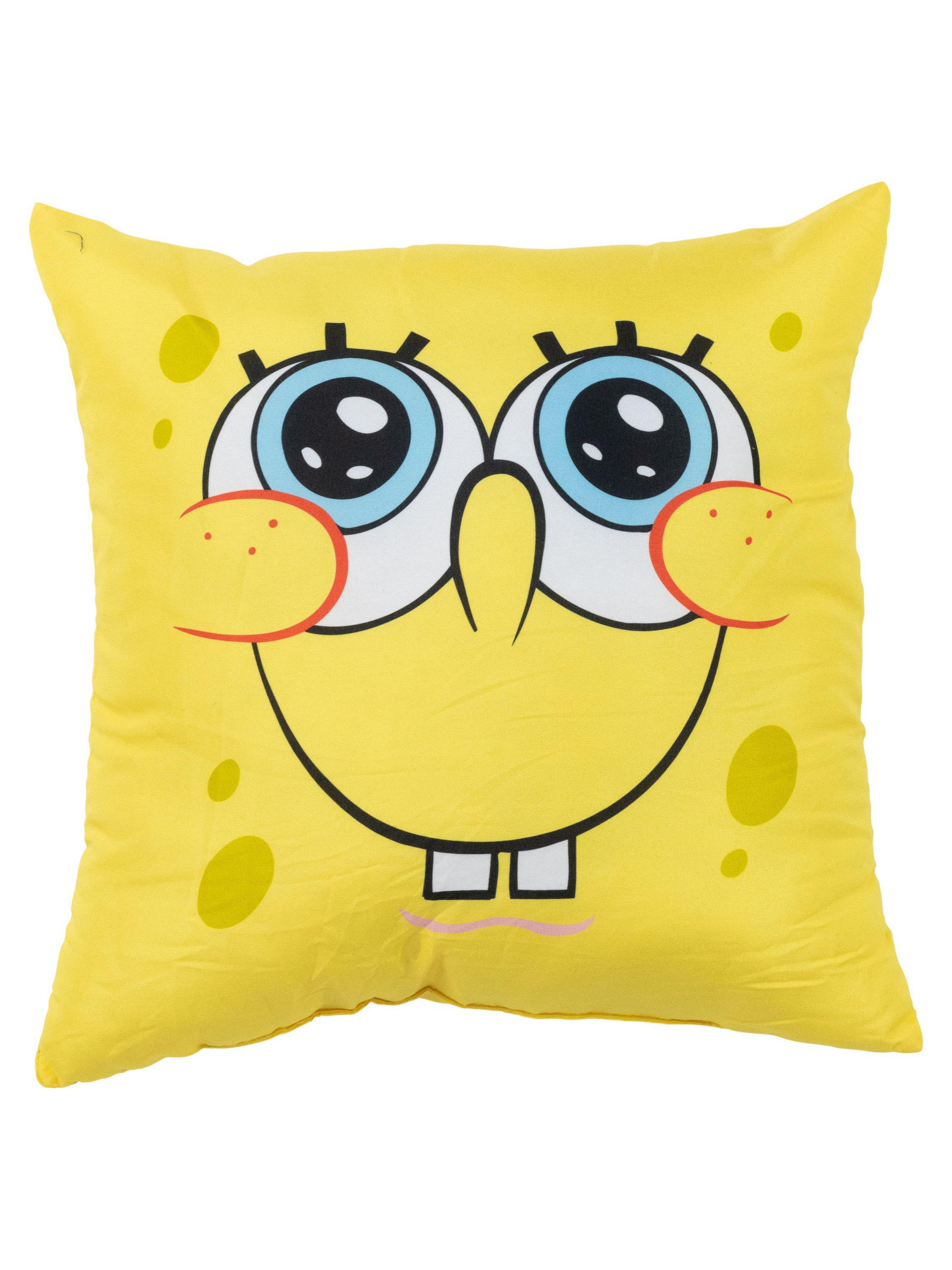 KINDERKISSEN Spongebob Schwammkopf Gelb 40 x 40 cm - Gelb, Textil (40/40cm)