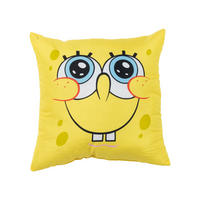 KINDERKISSEN Spongebob Schwammkopf Gelb 40 x 40 cm - Gelb, Textil (40/40cm)