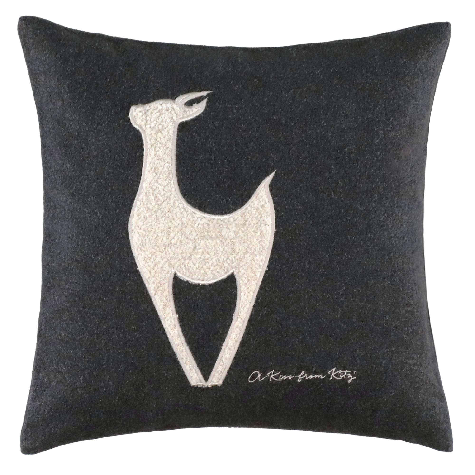 ZIERKISSENHÜLLE BOUCLÈ KITZ - Anthrazit, Textil (40/40cm) - Sportalm Kitzbühel