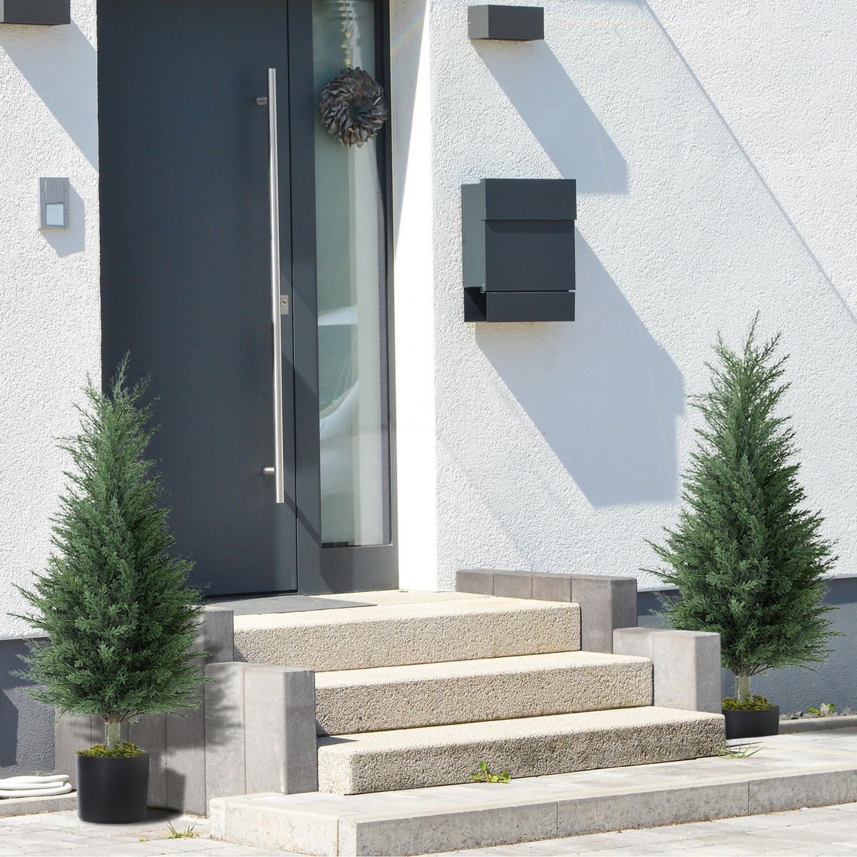 KÜNSTLICHE Pflanzen Grün 40.0/40.0/90.0cm - Grün, Kunststoff (90cm)