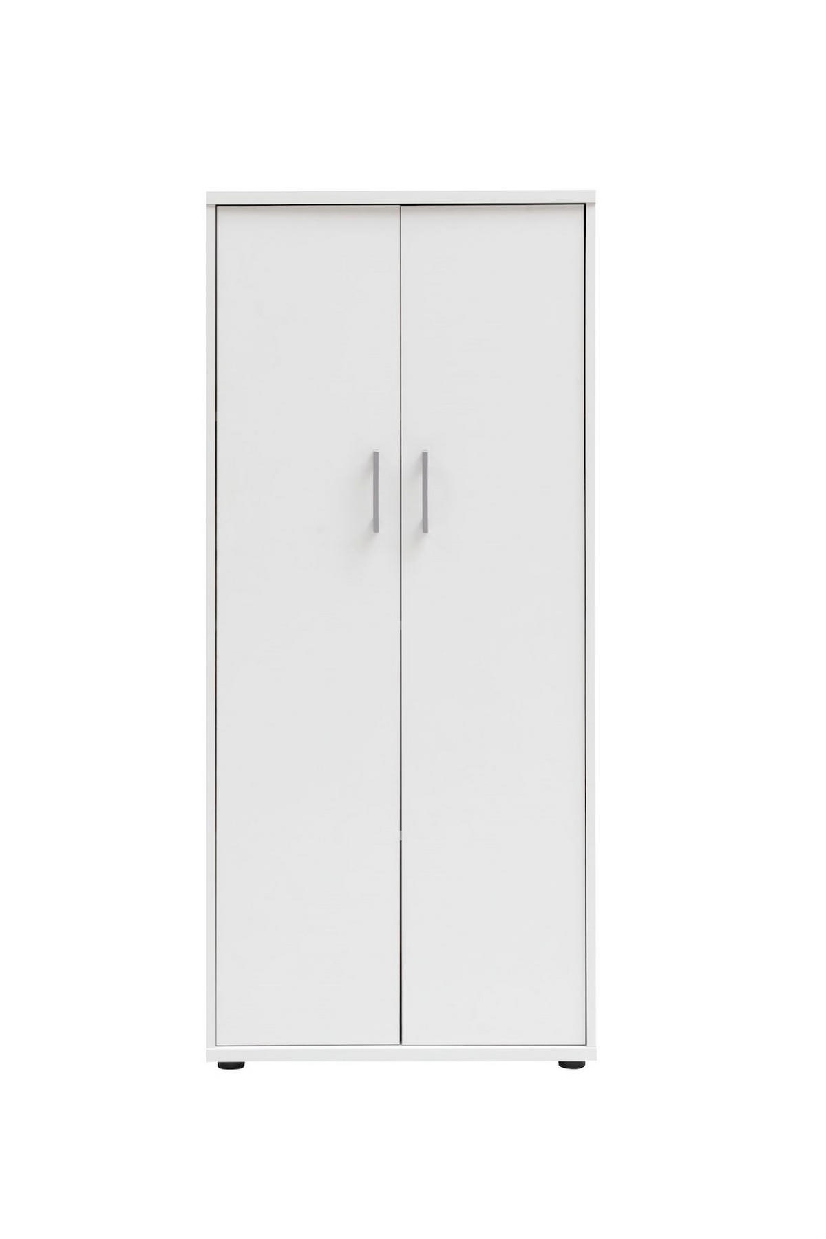 AKTENSCHRANK Tiger Large 147x65x34 cm 4 Fächern & 2 Flügeltüren Weiß - Weiß, Holz (65/147/34cm) - PROREGAL
