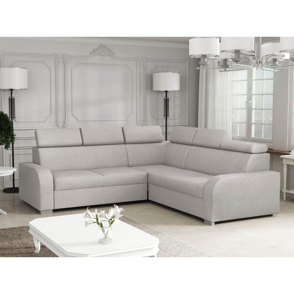 Thumbnail - Mirjan24 Ecksofa, Hellgrau, Textil, L-Form,L-Form, 250x250 cm, Wohnzimmer, Sofas & Couches, Wohnlandschaften, Ecksofas