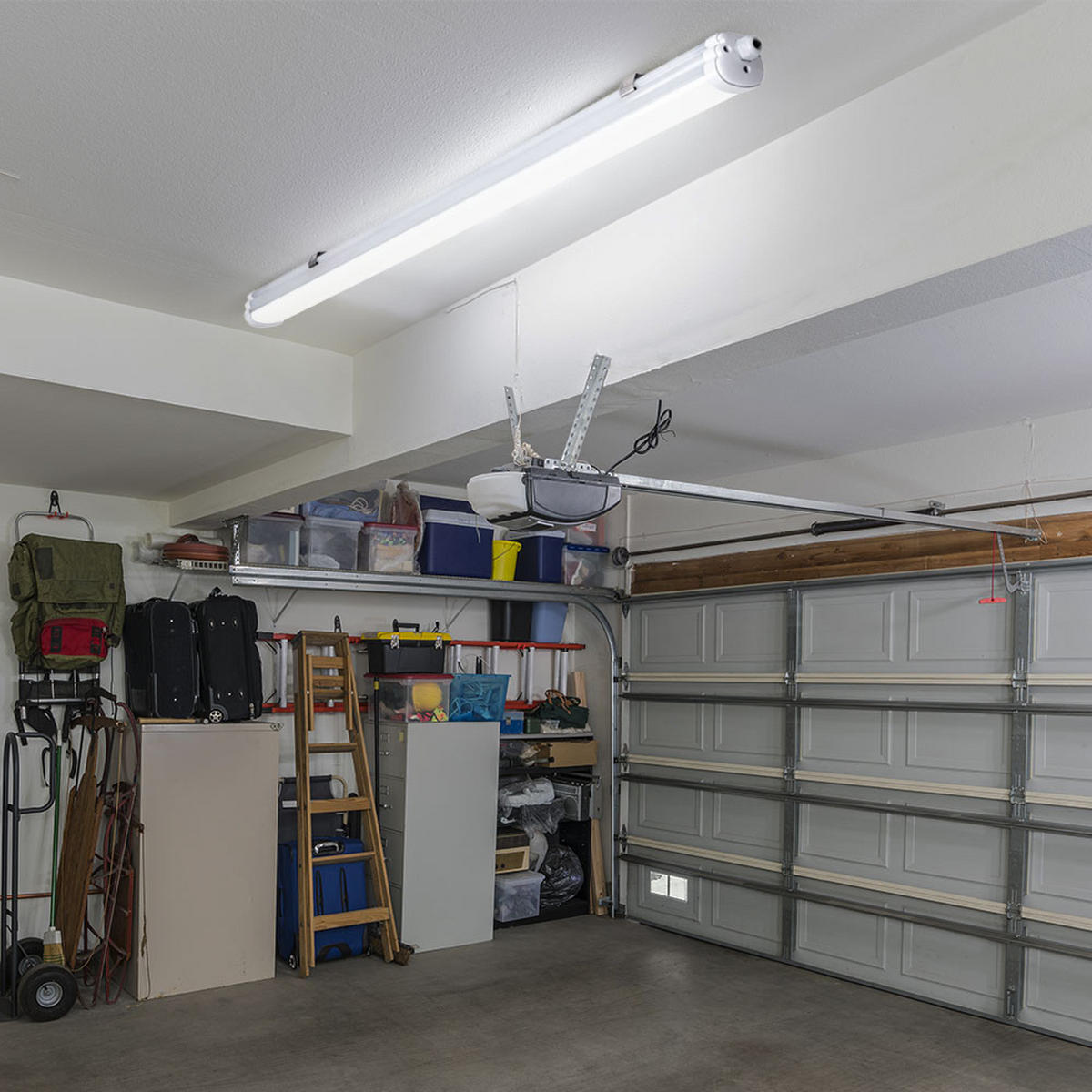 LED DECKENLEUCHTE Weiß Modern - Weiß, Kunststoff (150/6.8/5.9cm)