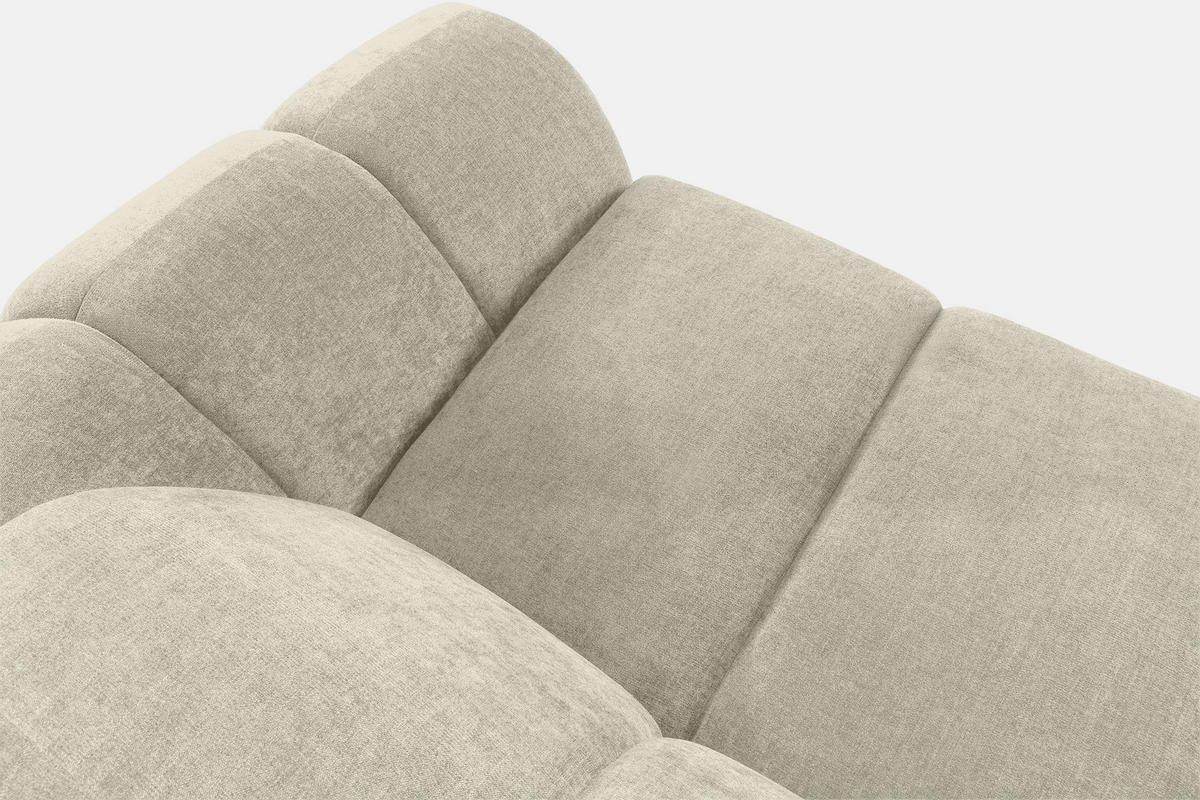 ECKSOFA LINKS FLAVA, Ecru - Ecru, Holz/Holzwerkstoff (310/354cm) - KONSIMO®