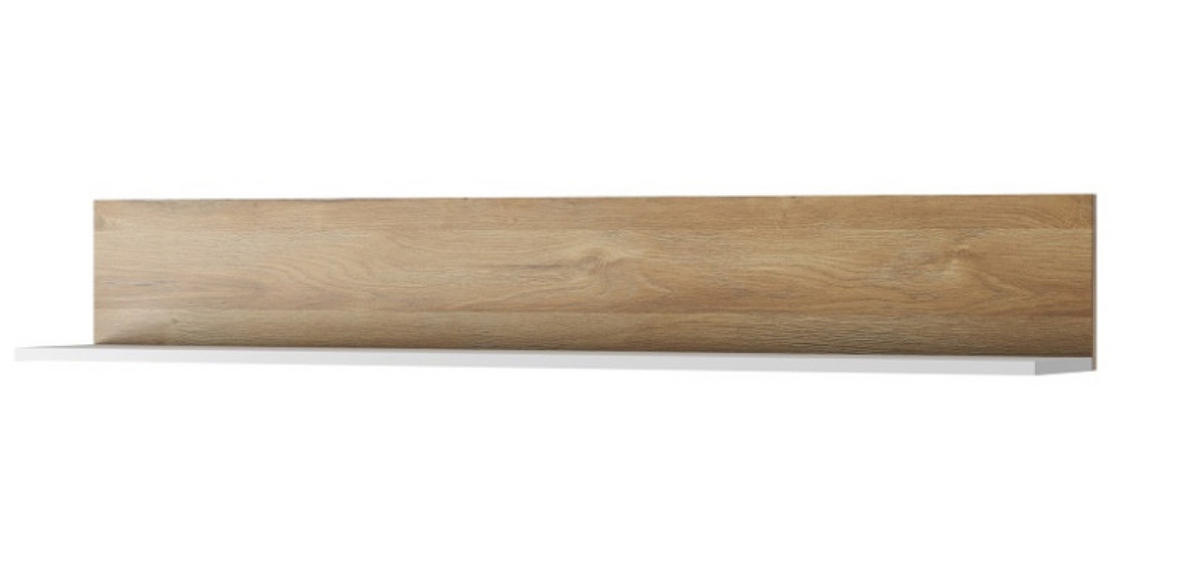 WOHNWAND Weiß Grandson Eiche MALVA - Weiß, Holzwerkstoff (260/171.5/44cm) - Sepro Meble