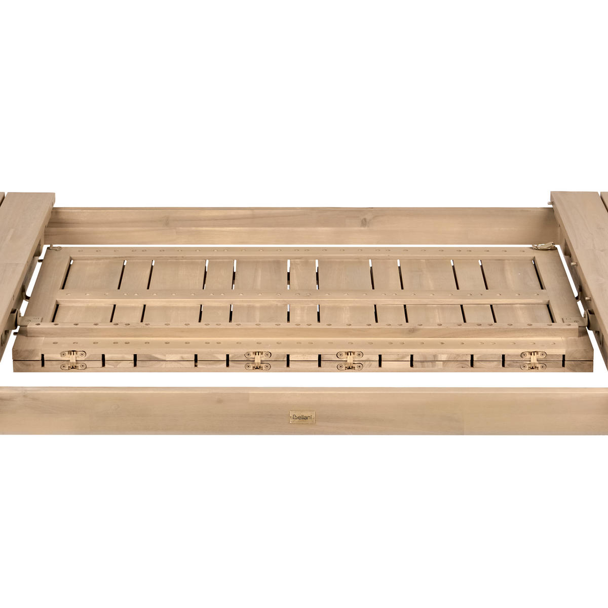 GARTENTISCH ausziehbar 180/280/100 cm zertifiziertes Akazienholz Hellbraun Toscanella - Hellbraun/Braun, Holz (180/100/75cm) - Beliani
