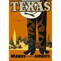 POSTER Amerika Texas Cowboy A3 Rahmenlos - Klar, Papier (29.7/5/42cm) - Nacnic