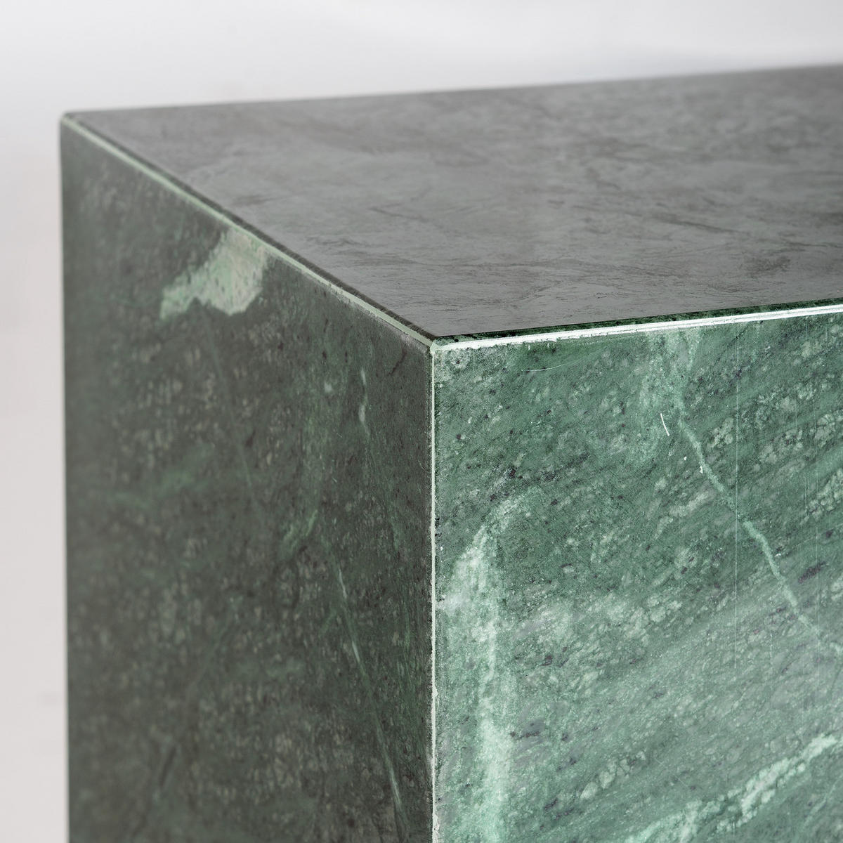 BEISTELLTISCH - Marmor - Dunkelgrün, Stein (30/30/48cm) - home24