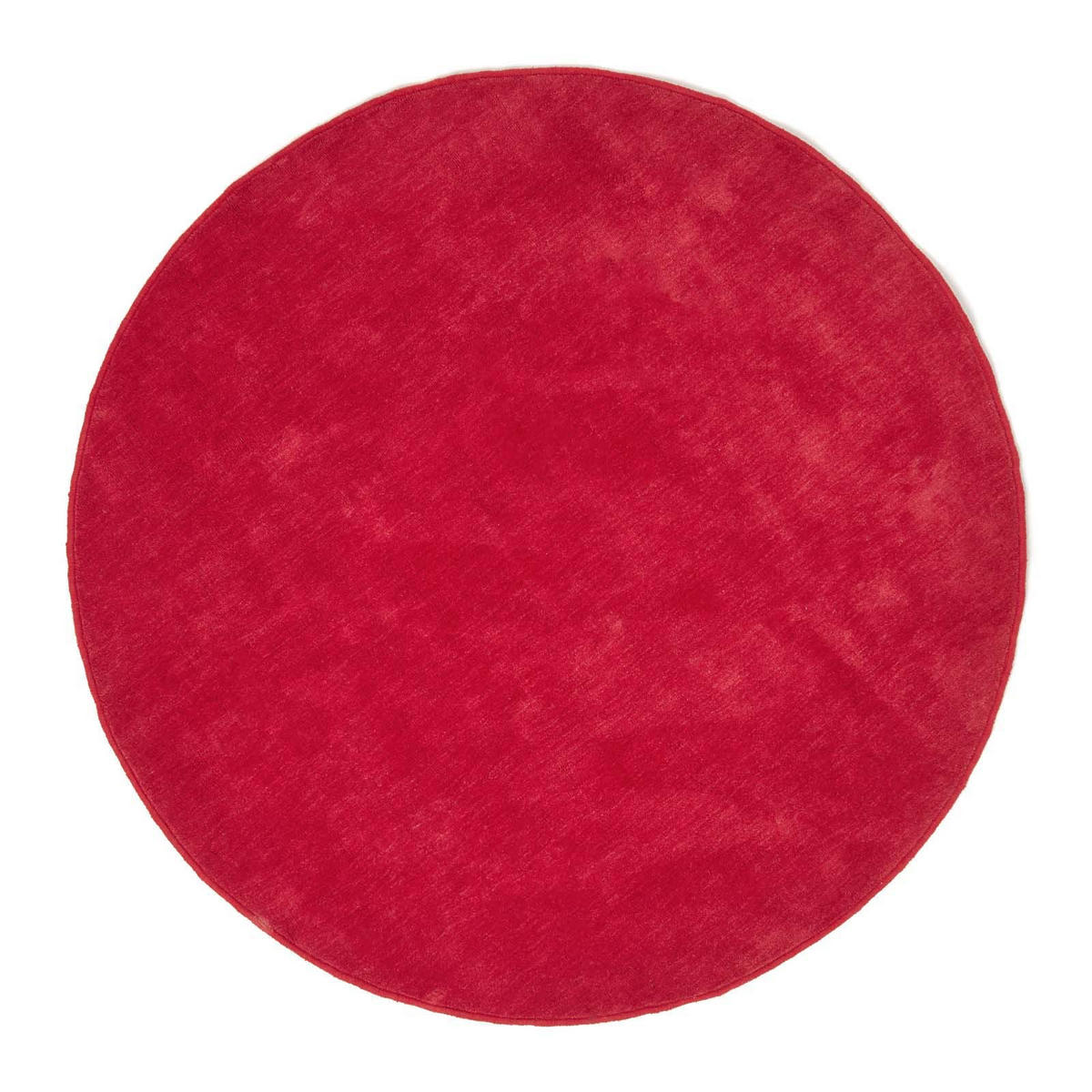 KURZFLOR-TEPPICH rund getuftet 150 cm - Rot, Textil (150/150cm) - Homescapes
