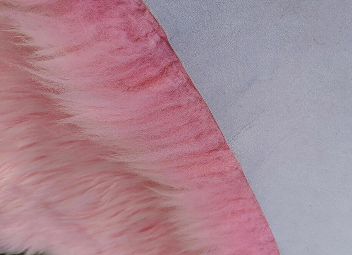 LAMMFELL Öko bunt gefärbt weich Fell Teppich Rose ca. 90 cm - Rosa, Fell (50/90cm) - Provellus