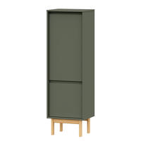 MIDISCHRANK - Pinie massiv - Grau/Grün, Holz (44/138/35cm) - home24