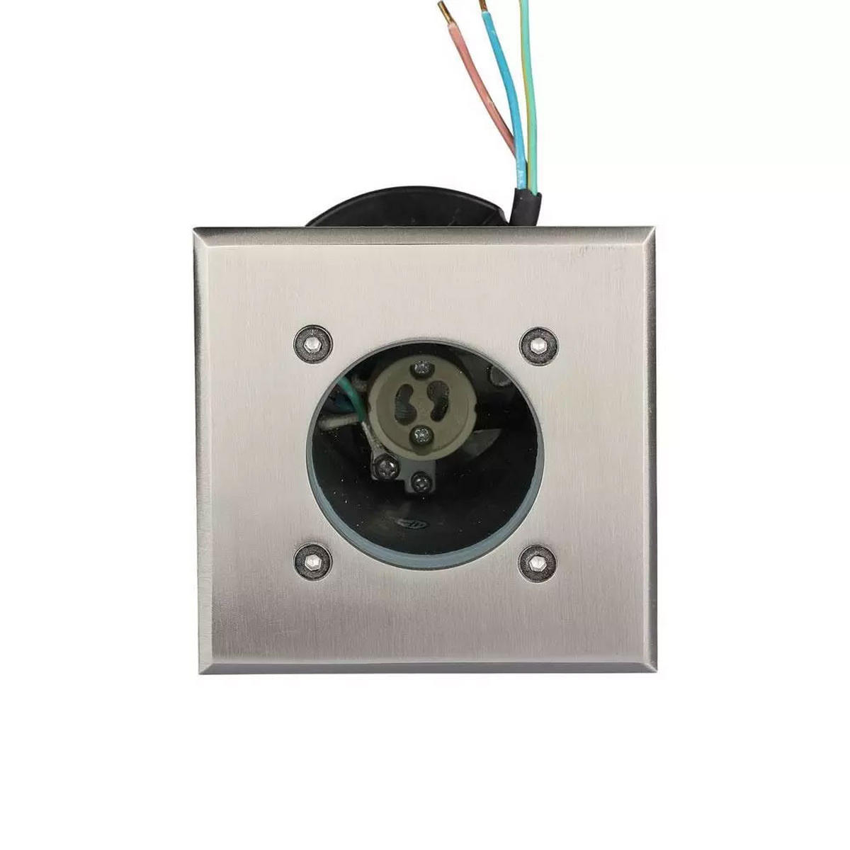 LED AUSSENLEUCHTE Edelstahl Silber 3er Set - Silberfarben, Metall (11/11/12cm)