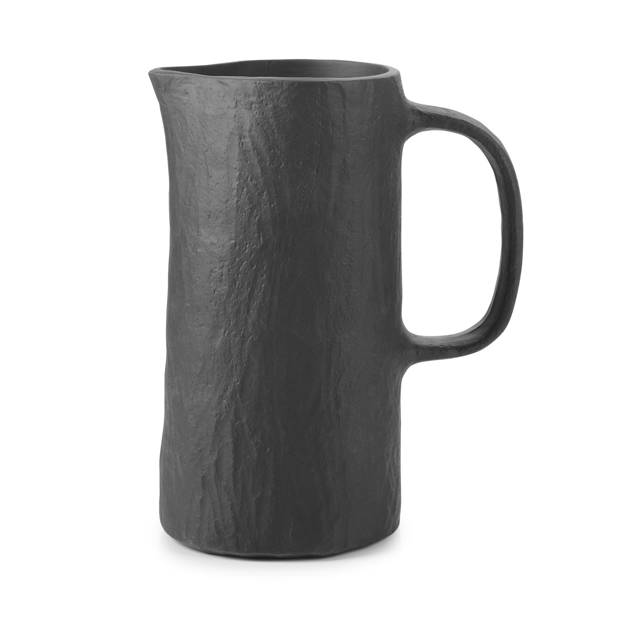 WASSERKRUG / PITCHER YLI 80 CL Matt schiefer style - Schieferfarben, Keramik (0.8L) - Revol Porcelaine France