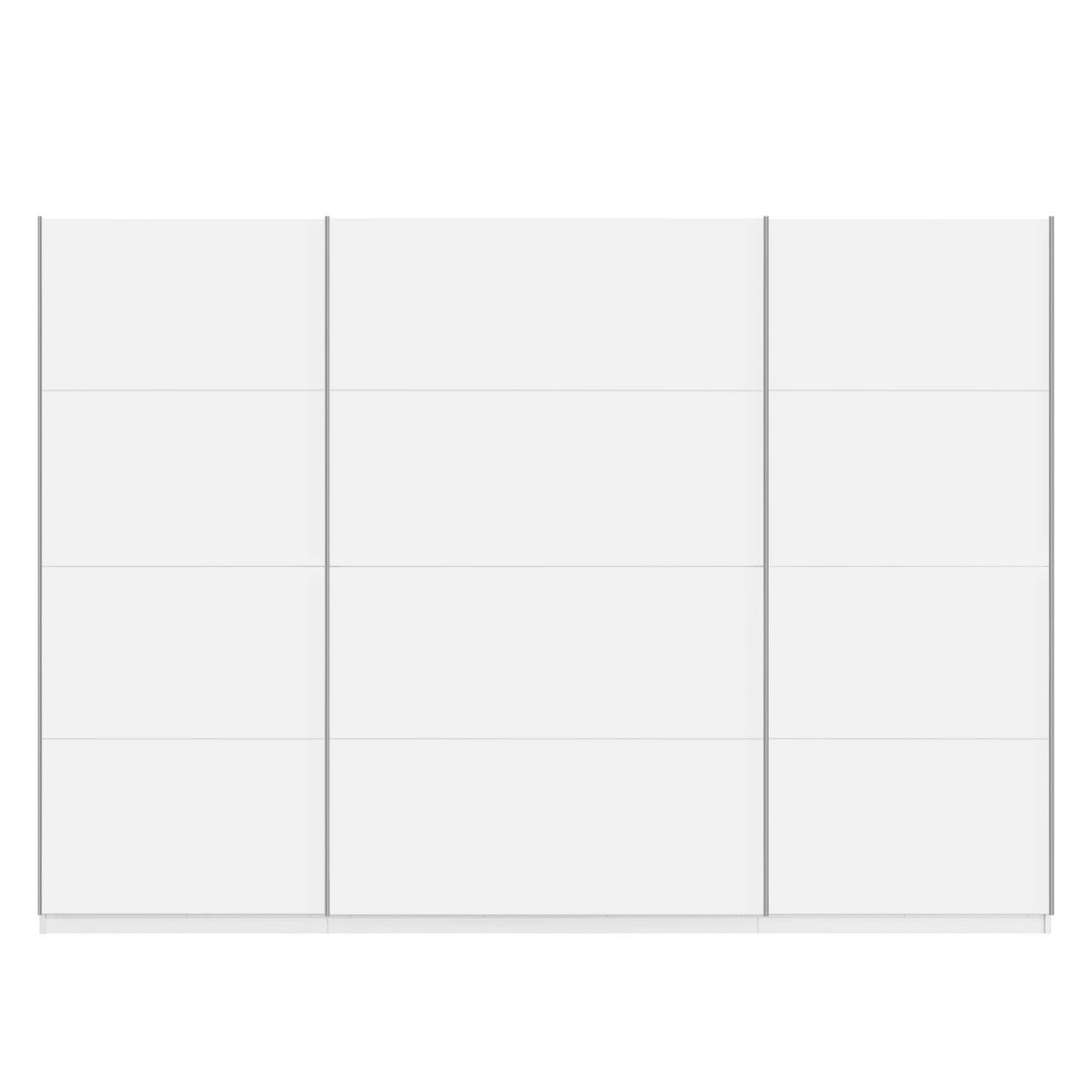 SCHWEBETÜRENSCHRANK - Weiß, Holzwerkstoff (315/222/68cm) - home24