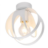 DECKENLEUCHTE Metall Muster Weiß - Weiß, Metall (16/16/21cm) - Sollux Lighting